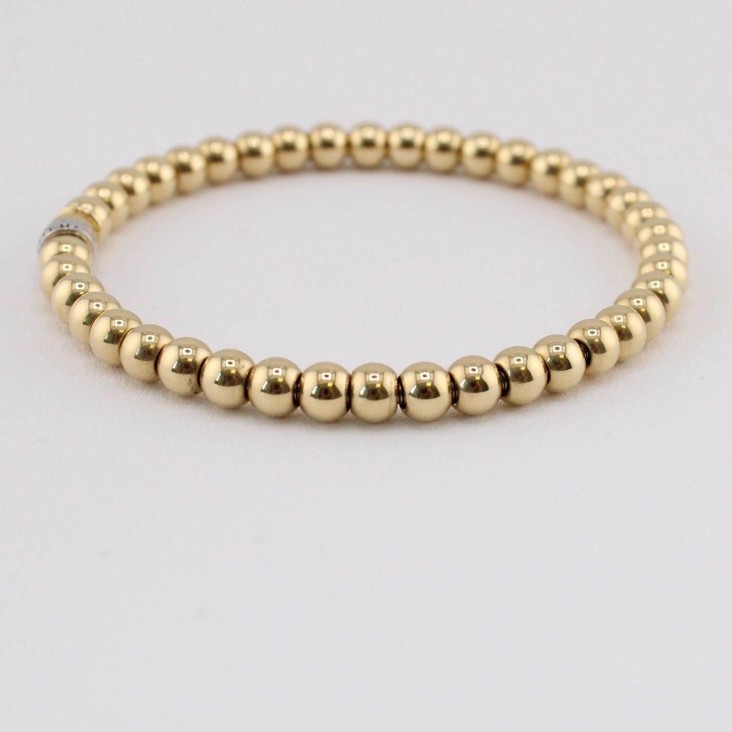 18K 5 MM  Stretch Bracelet