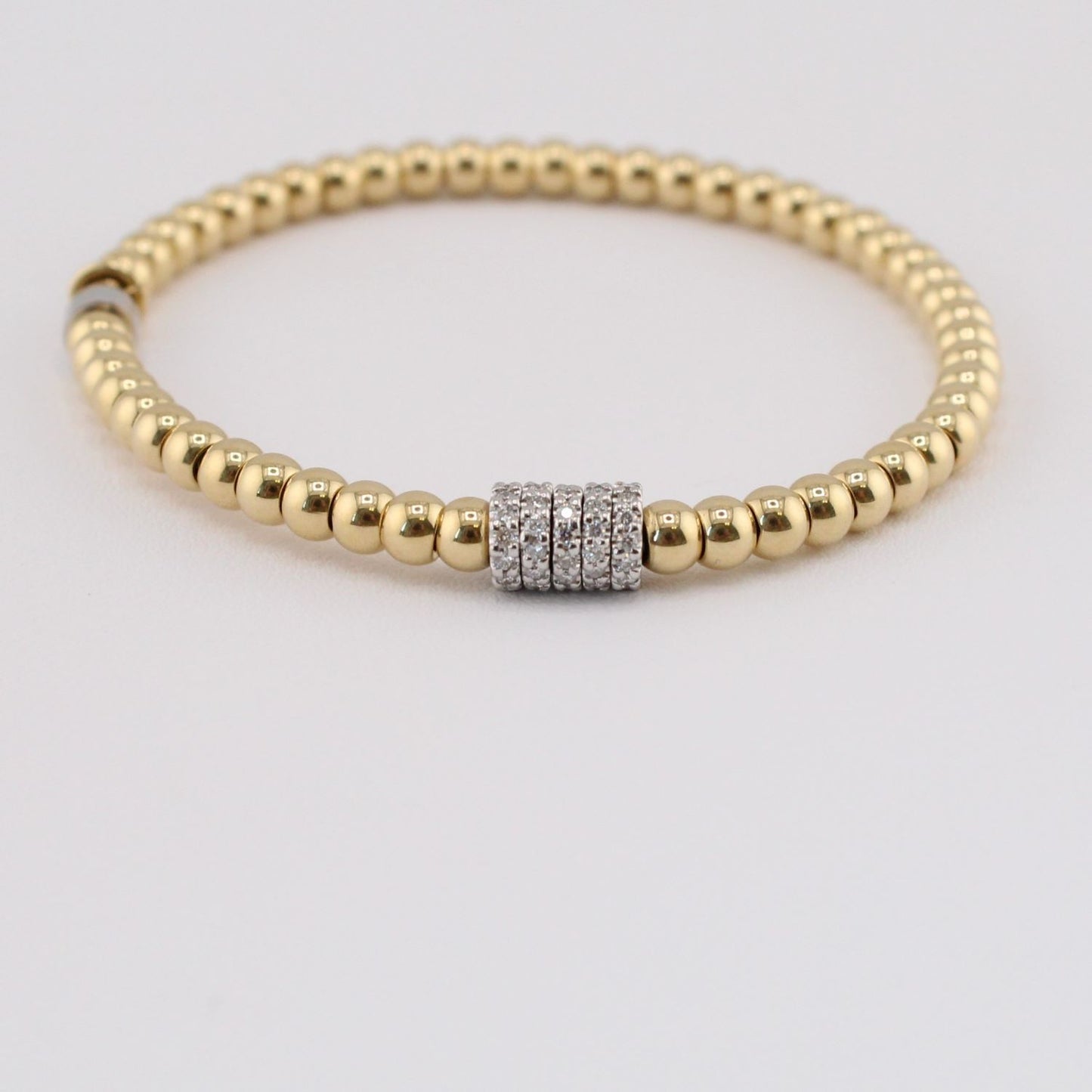 Diamond Rondelle 4 MM Stretch Bracelet
