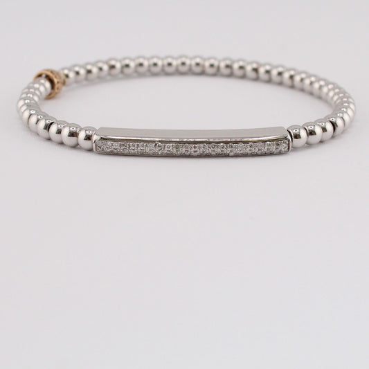 Diamond Bar Stretch Bracelet