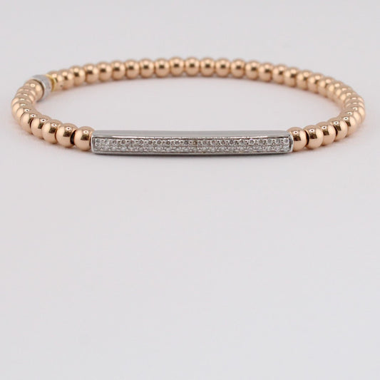 Diamond Bar Stretch Bracelet