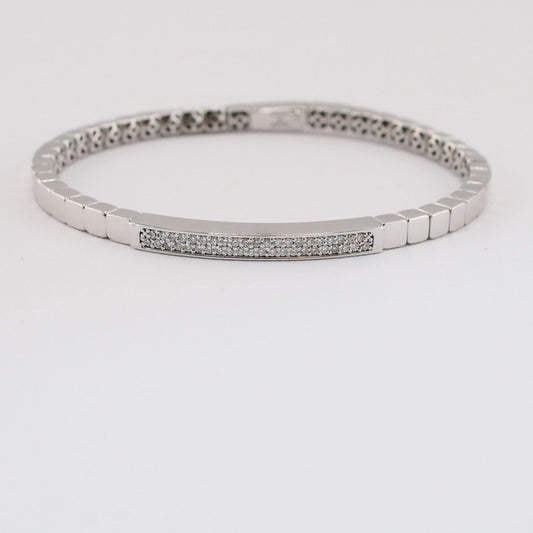 Diamond Bar Stretch Bracelet