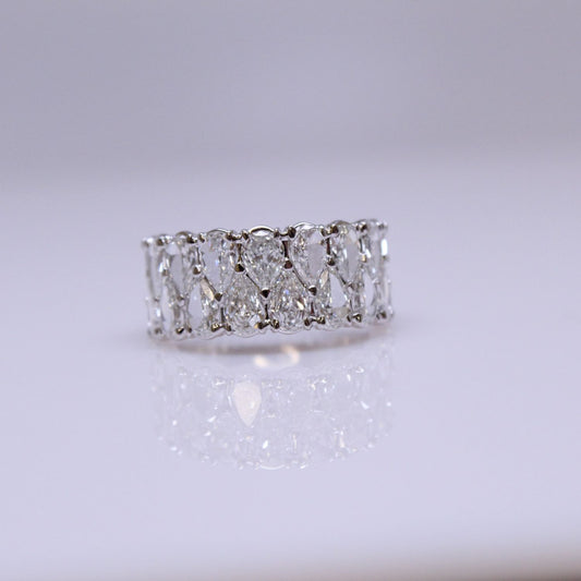 L'Amour Collection Two Row Diamond Band