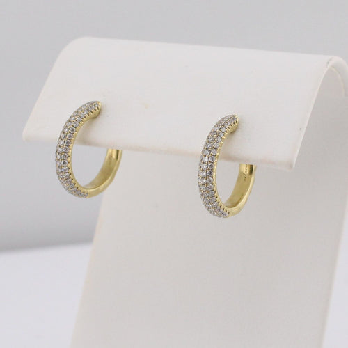 Coral Beach Collection Yana Diamond Hoops