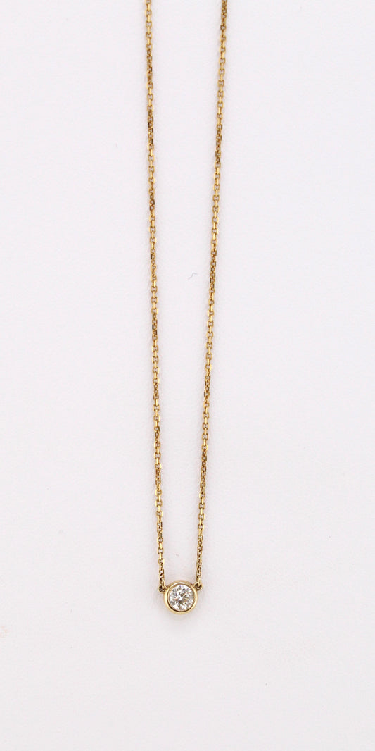 Diamond Single Station Necklace