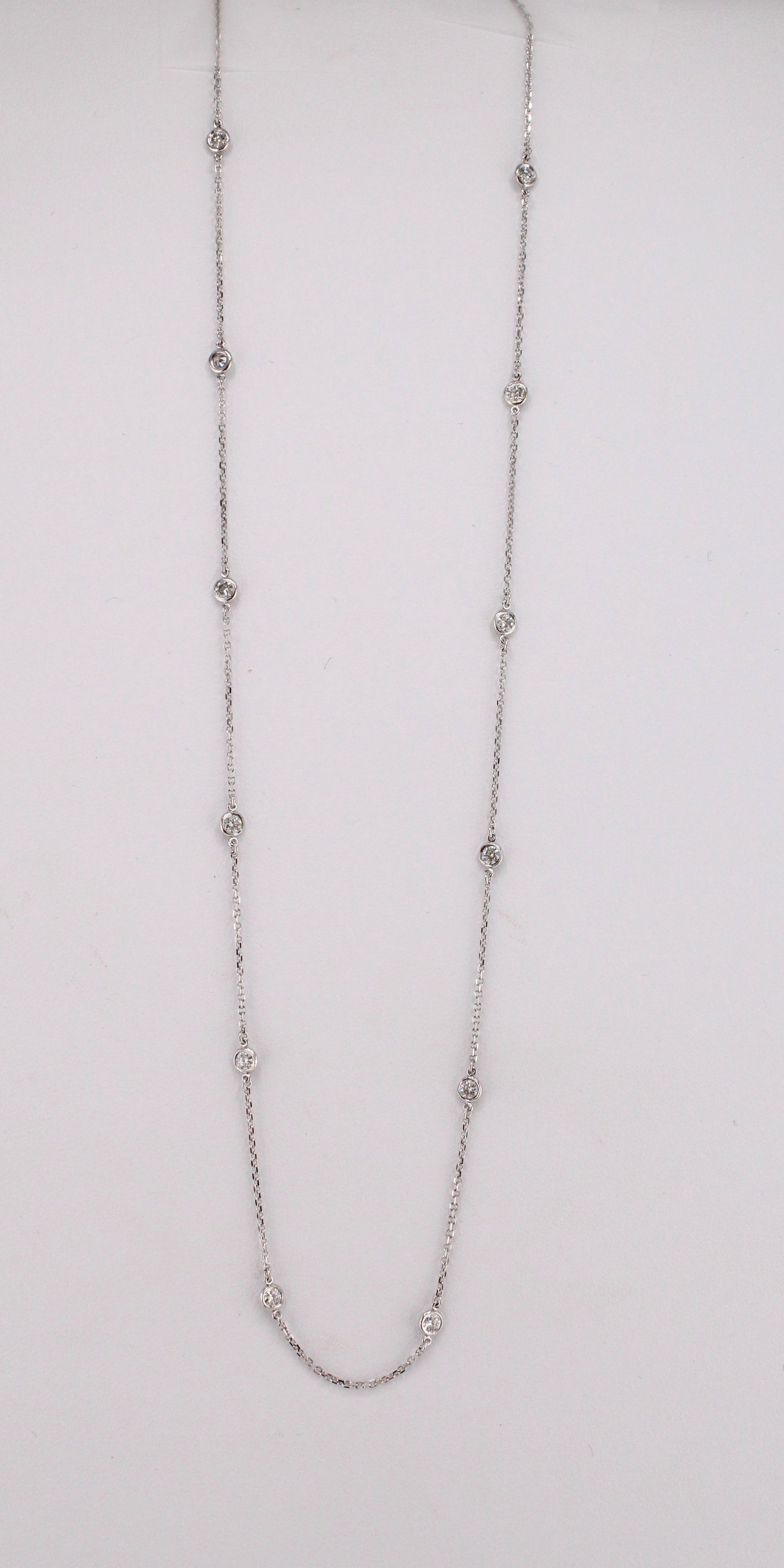 Diamonds-by-the-Yard Station Necklace