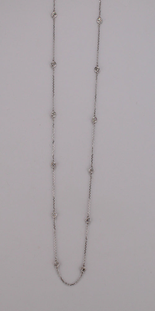 Diamonds-by-the-Yard Station Necklace