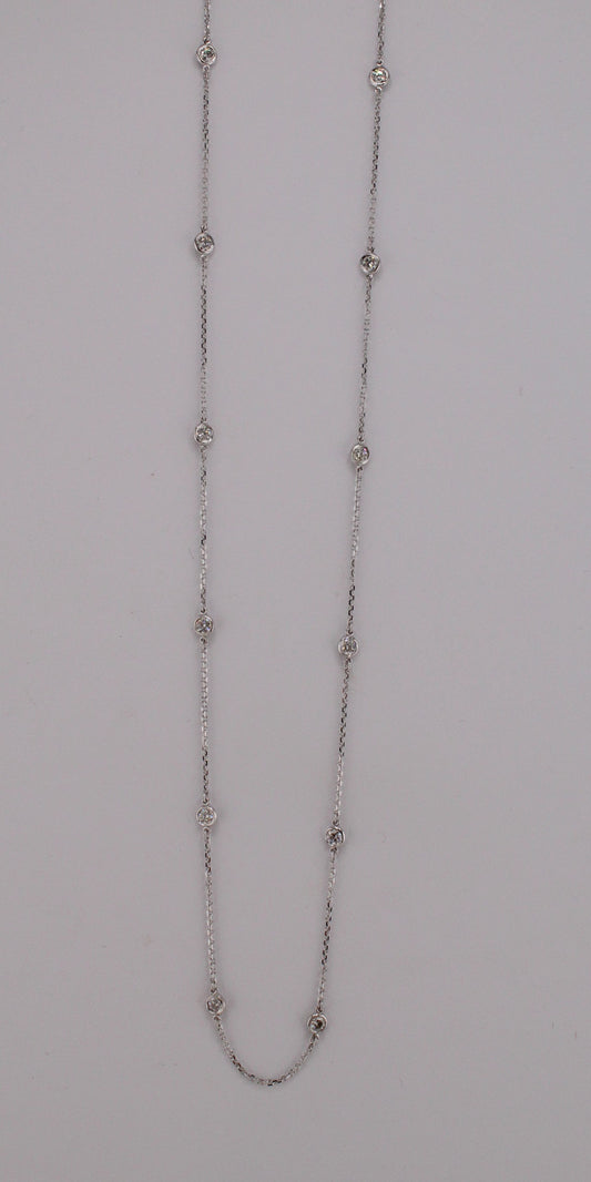 Diamonds-by-the-Yard Station Necklace