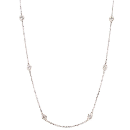 Diamonds-by-the-Yard Station Necklace