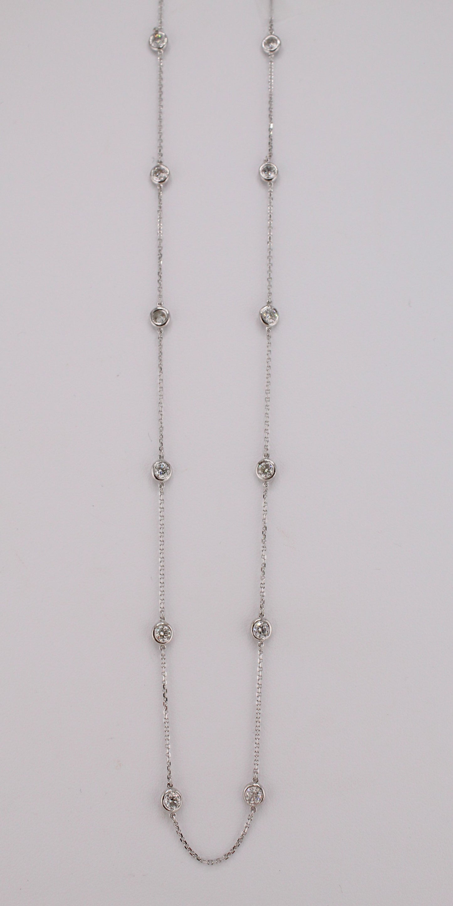 Diamonds-by-the-Yard Station Necklace