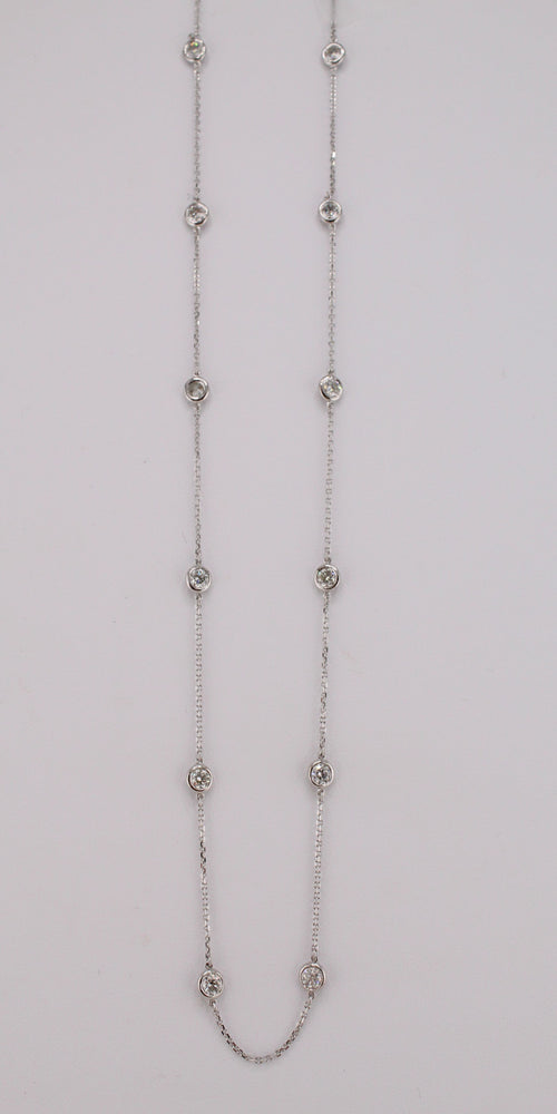 Diamonds-by-the-Yard Station Necklace