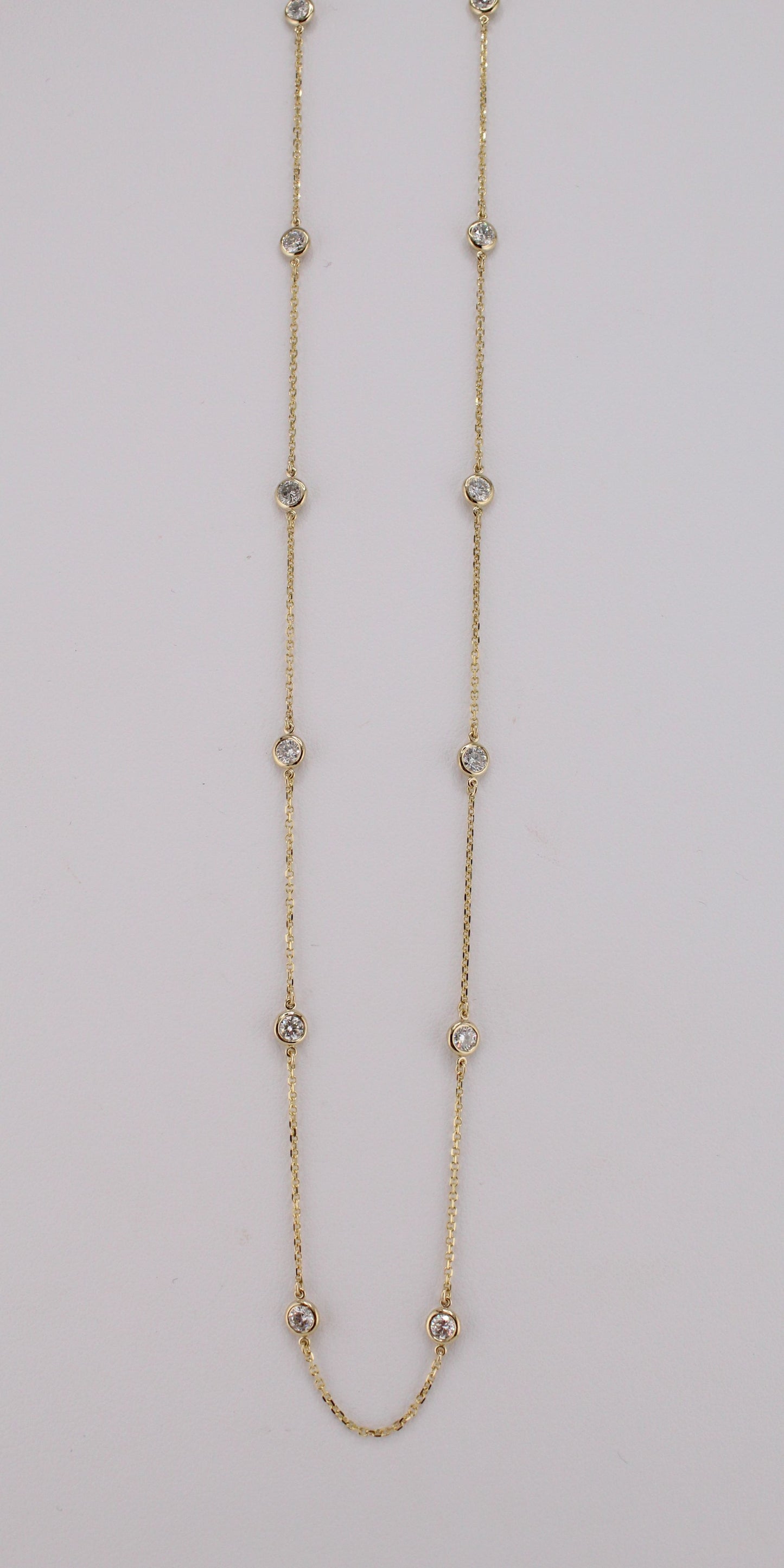 Diamonds-by-the-Yard Station Necklace