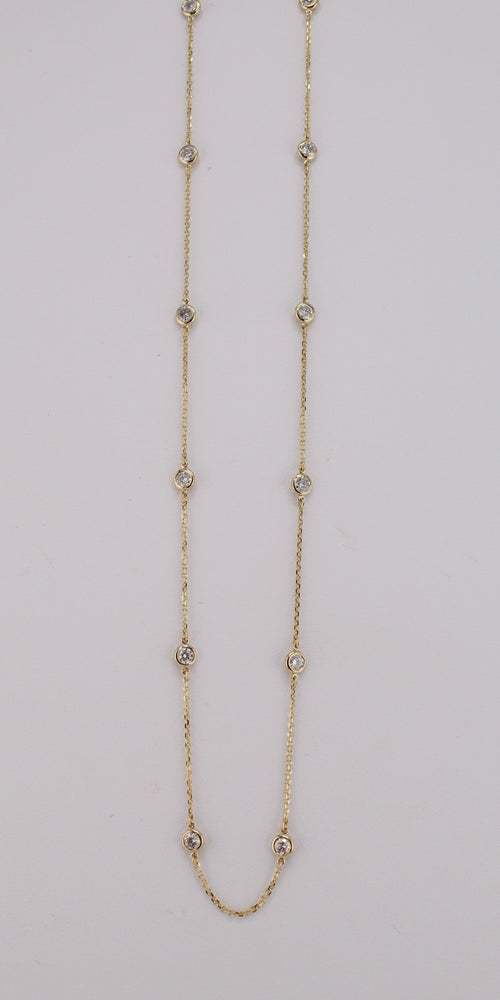 Diamonds-by-the-Yard Station Necklace