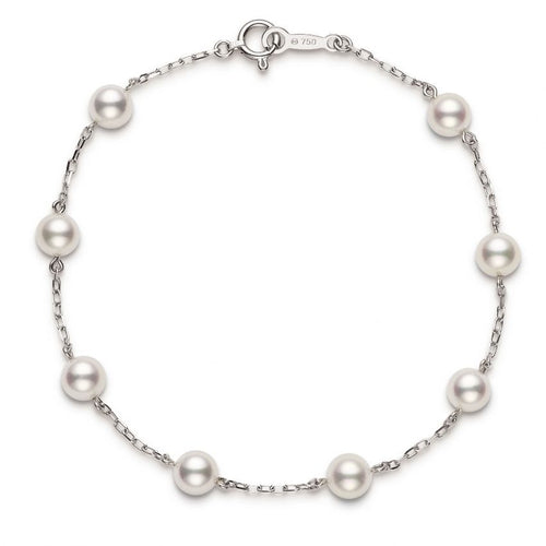 Akoya Collection Pearl Station Bracelet