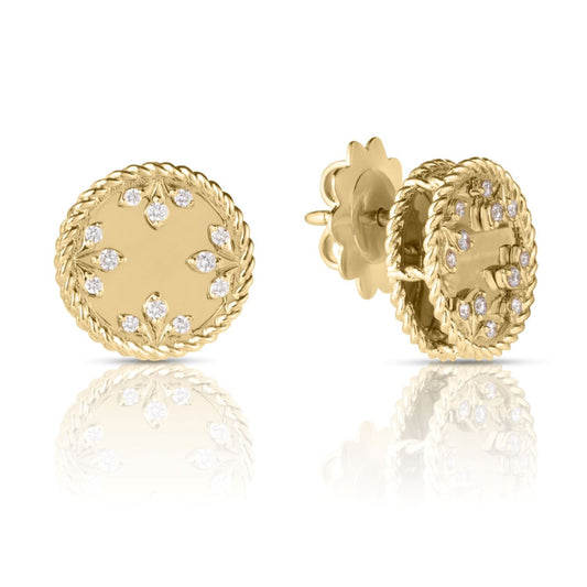 Medallion Collection Diamond Medallion Earrings