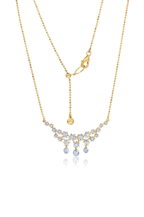 Floating Collection Diamond Bib Necklace