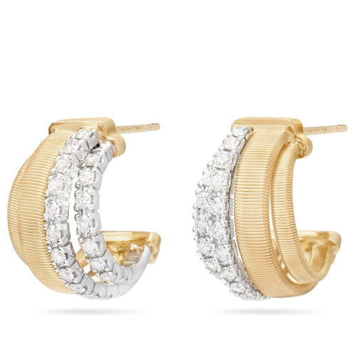 Masai Collection Diamond Hoop Earrings