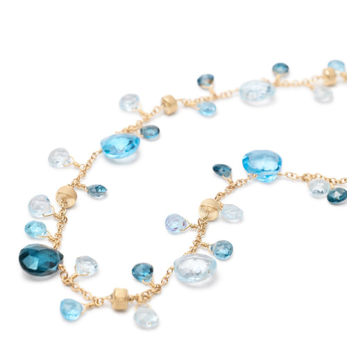 Paradise Collection Mixed Blue Topaz Necklace