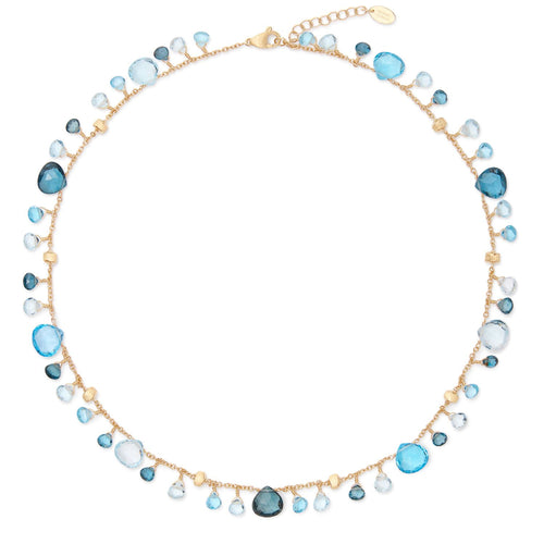 Paradise Collection Mixed Blue Topaz Necklace