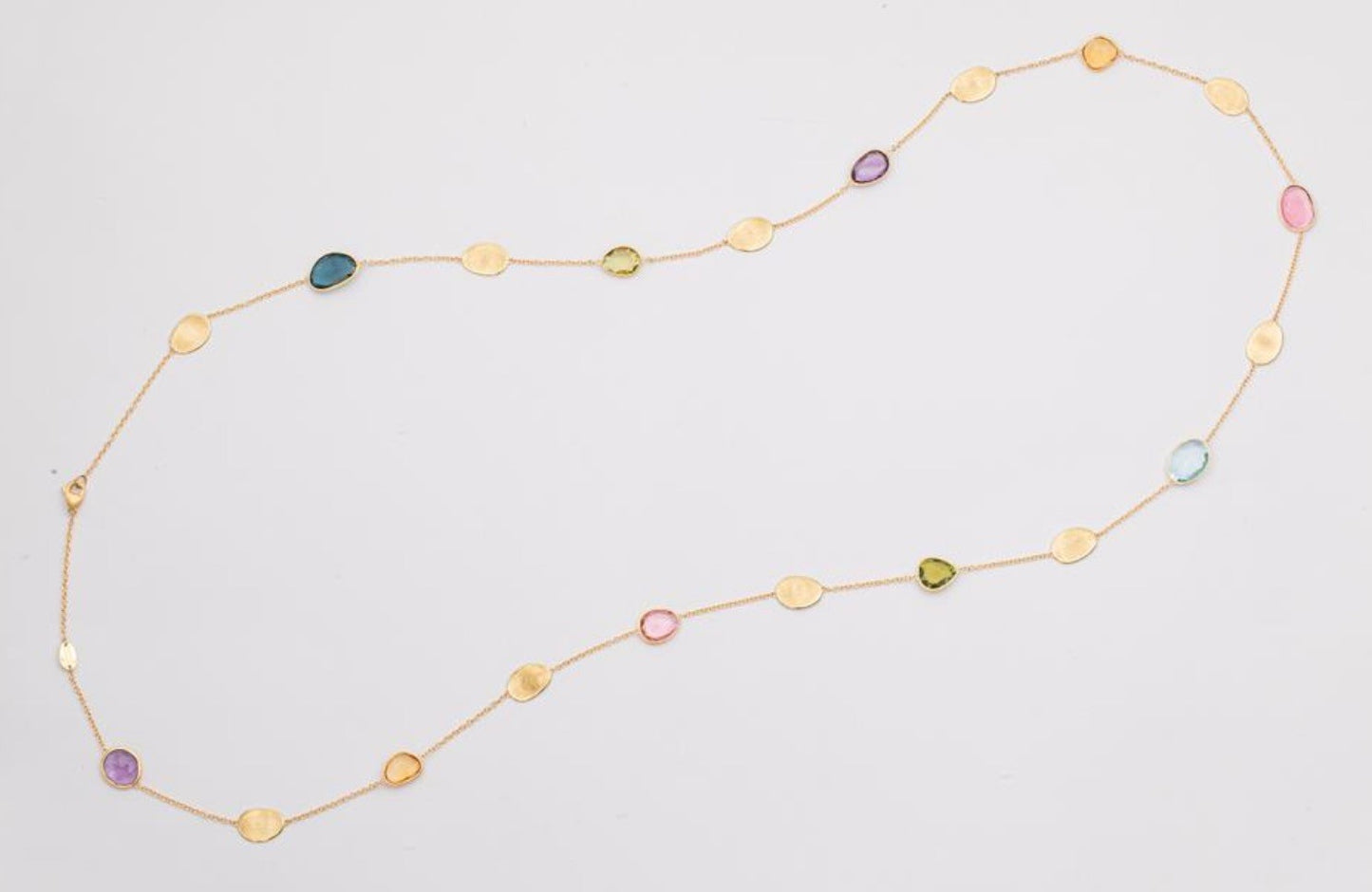 Lunaria Collection Mixed Gemstone Station Necklace