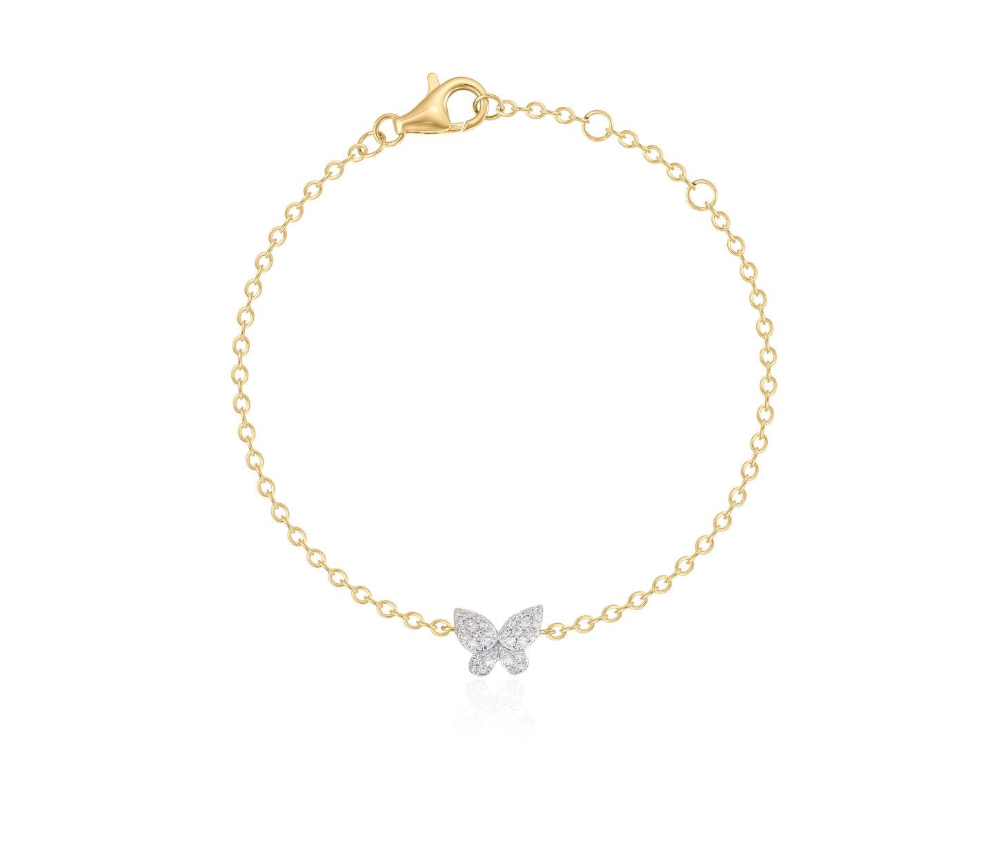 Diamond Butterfly Bracelet