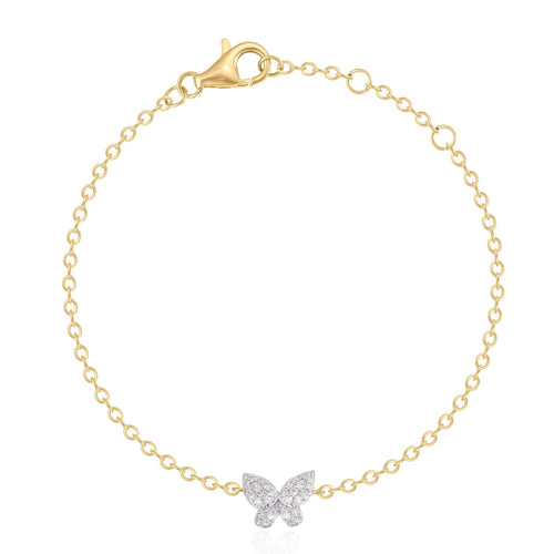 Diamond Butterfly Bracelet