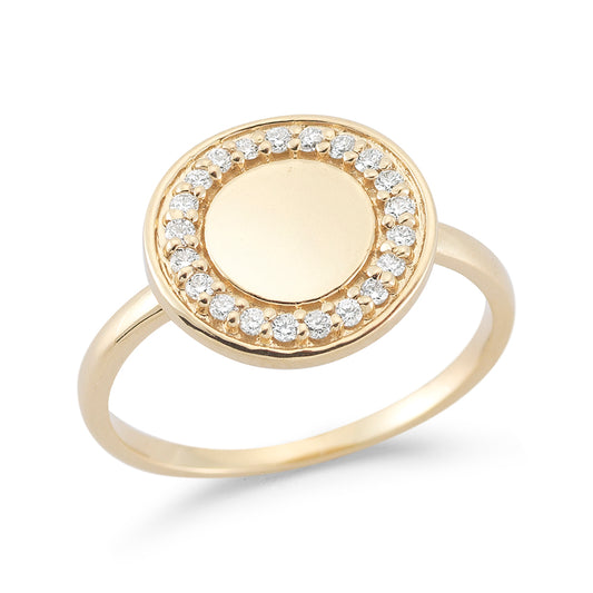 "Pia" Diamond Circle Ring