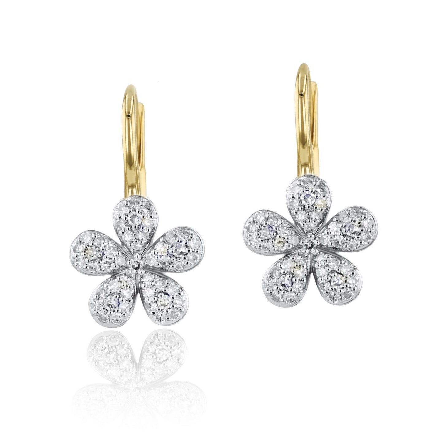 Symphony Forget-Me-Not Petite Pave Earrings