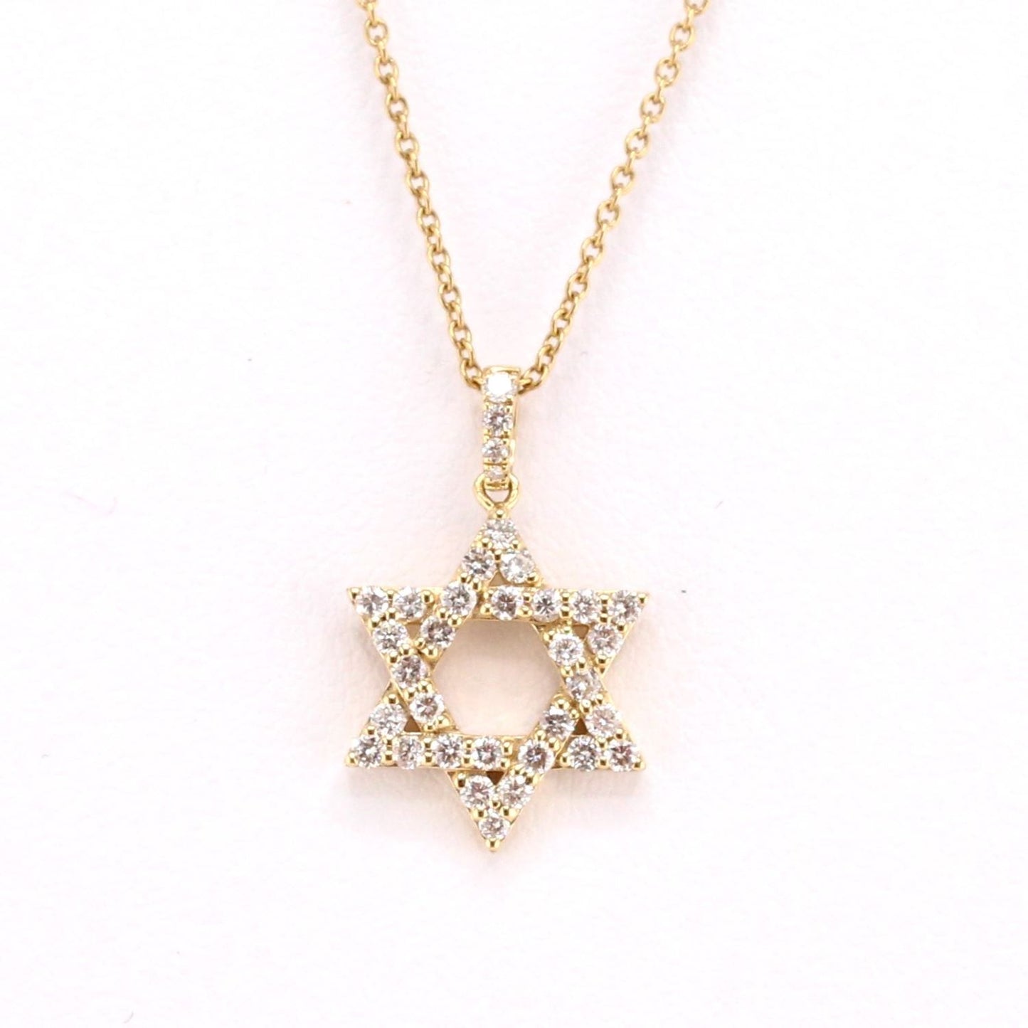 Diamond Star of David Pendant