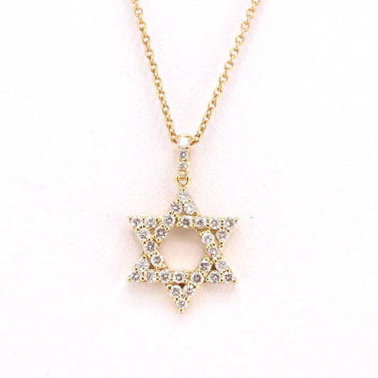 Diamond Star of David Pendant
