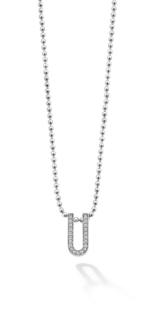 Caviar Spark Collection Linear Diamond Pendant Necklace