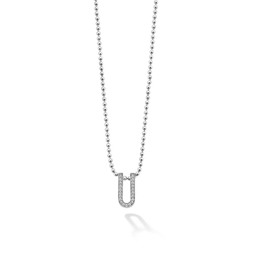 Caviar Spark Collection Linear Diamond Pendant Necklace