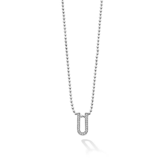 Caviar Spark Collection Linear Diamond Pendant Necklace