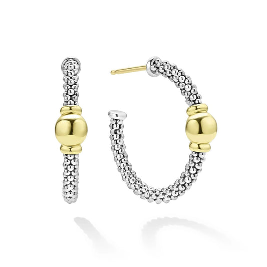 Signature Caviar Collection Station Hoop Earrings