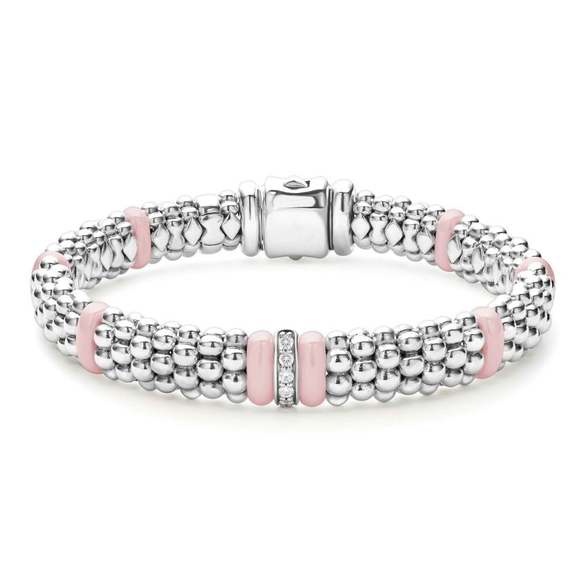 Pink Caviar Collection Single Station Diamond Bracelet