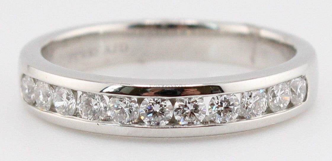 Channel Set Diamond Wedding Band