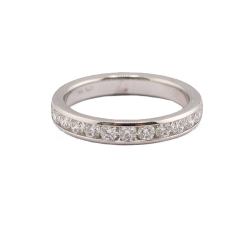 Channel Set Diamond Wedding Band