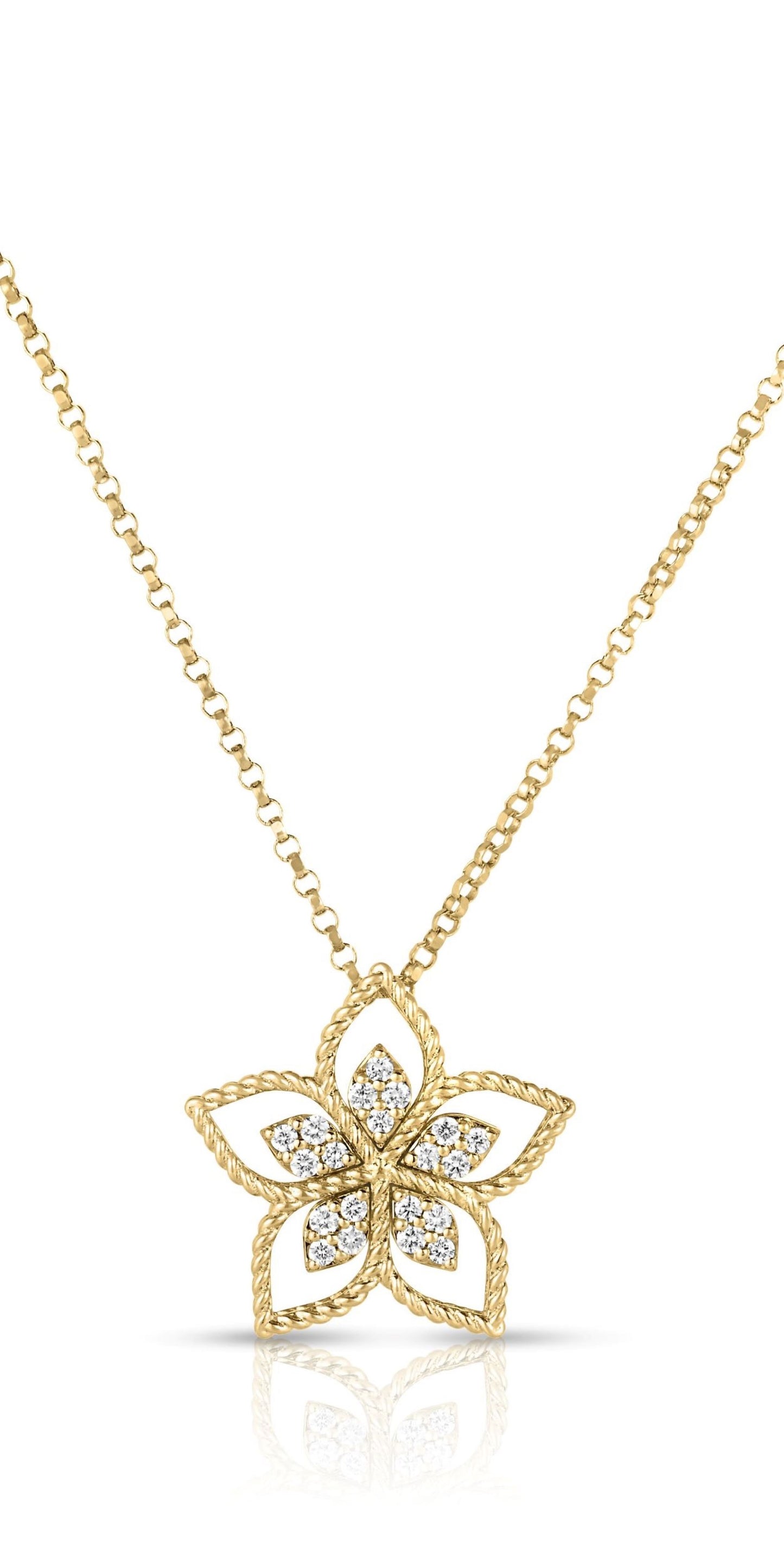 Vernazza Collection Diamond Flower Necklace