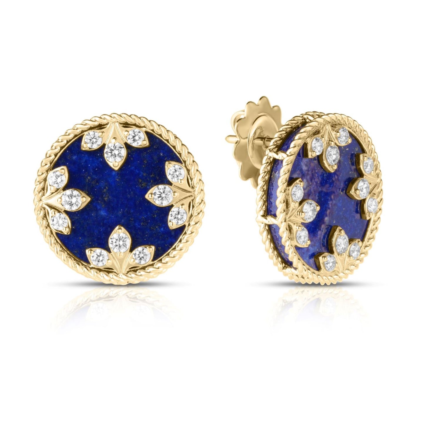 Venetian Princess Collection Diamond and Blue Lapis Earrings