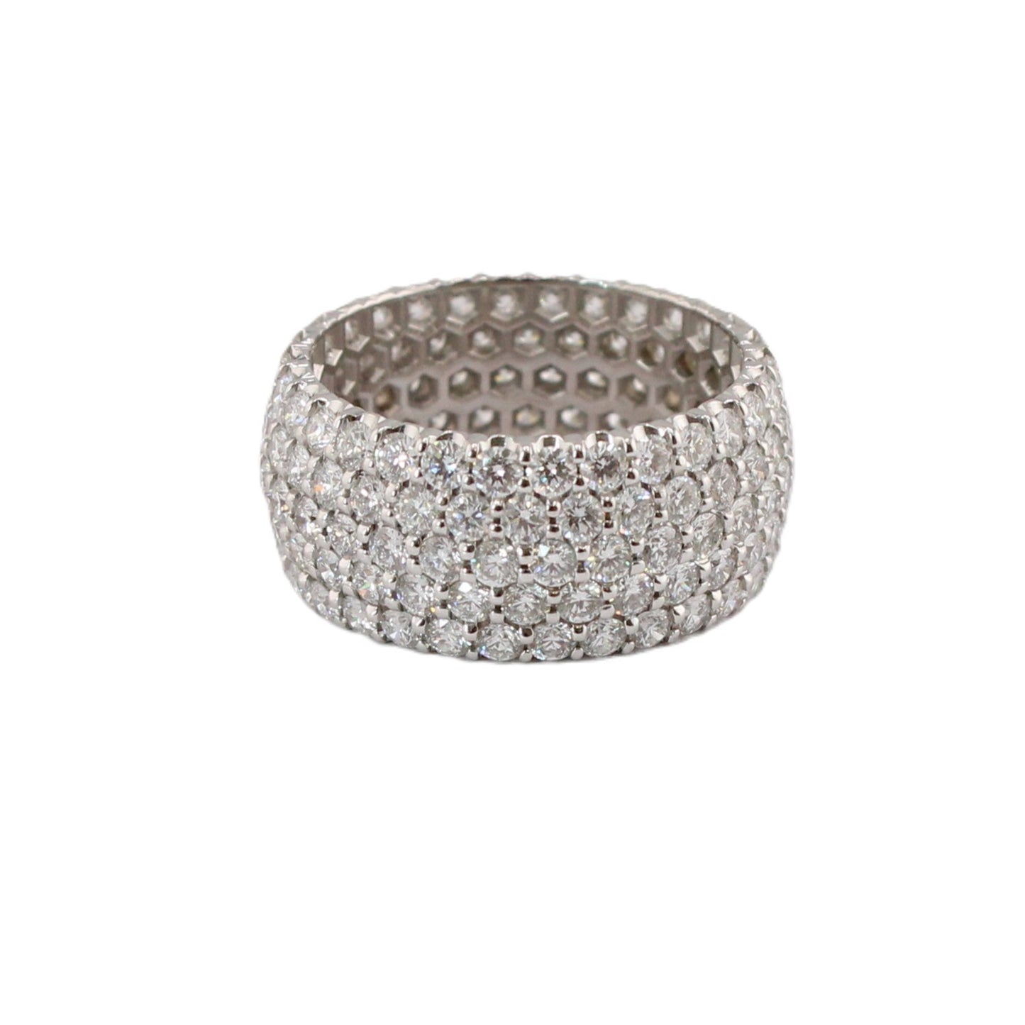 Five-Row Diamond Eternity Band