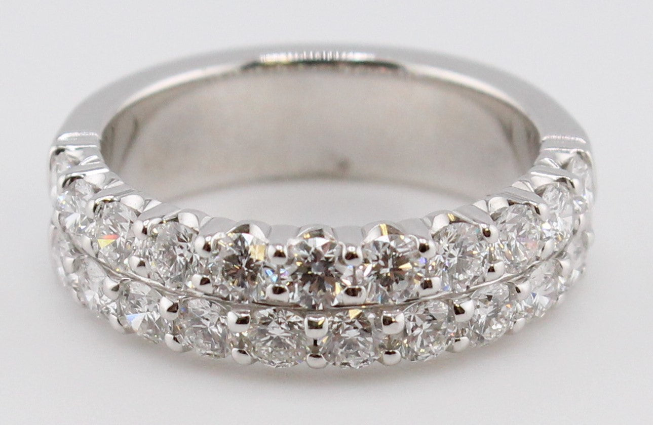 Double Row Diamond Band