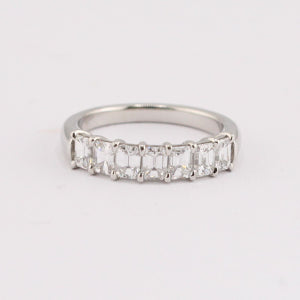 Emerald Cut Diamond Band