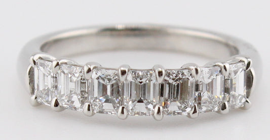 Emerald Cut Diamond Band