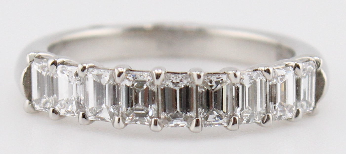 Emerald Cut Diamond Band