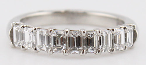 Emerald Cut Diamond Band