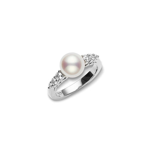 Morning Dew Akoya Cultured Pearl Ring