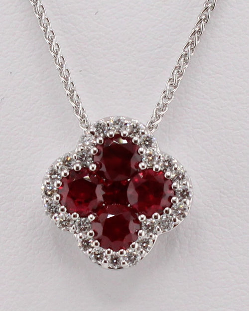 Ruby and Diamond Pendant