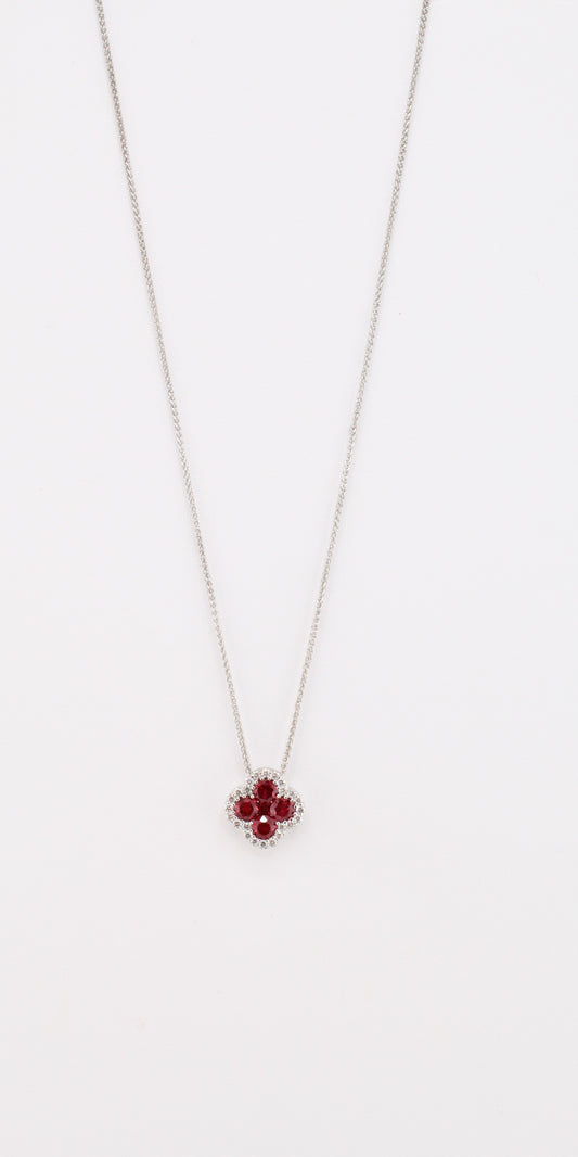 Ruby and Diamond Pendant