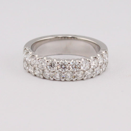 Double Row Diamond Band