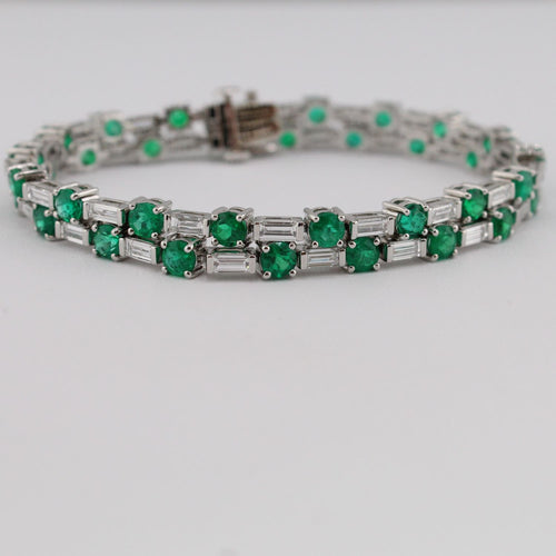 Colombian Emerald and Diamond Bracelet