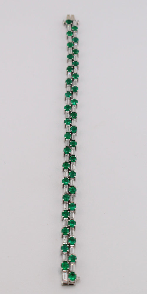 Colombian Emerald and Diamond Bracelet